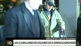 4,6 millones de d&oacute;lares en las cajas de Florencia Kirchner &ndash; Telefe Noticias