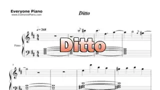 Ditto-NewJeans - Sheet Music in the Intro