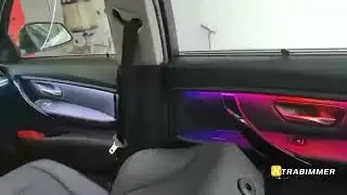 BMW 4 Series F32 after installed OEM Ambient Light Retrofit kits Effect