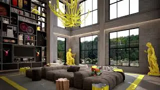 Luxury Hotel Lobby | 3D Architectural Visualization & Rendering | ホテルロビーCGアニメーション