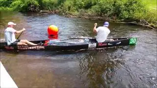 Turning a Racing Canoe Quickly