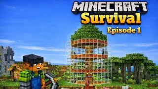 Minecraft PE 1.21Survival Series EP-1 | The Ultimate Survival journey Begins! 🔥