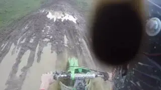 kx125 pinned wide open muddy motorcross