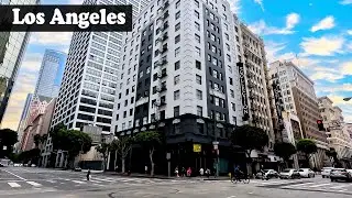 Walking Tour of Financial District in Downtown Los Angeles - California - USA | The Last Bookstore
