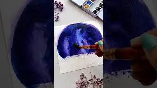 let's paint lightning sky ✨ #lightning #sky #thunder #aesthetic #painting #watercolor #art