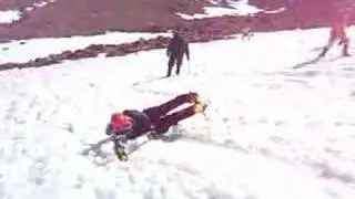 Wayne doing Self-Arrest near Mt Shasta