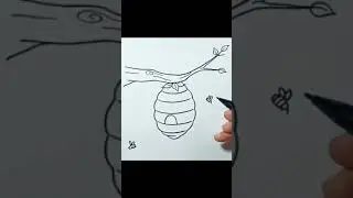 How to draw Beehive #shorts