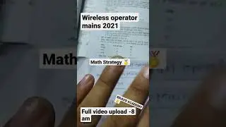 wireless operator mains Math strategy | how Prepare math for  wireless operator mains #shorts