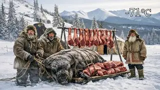 5000kg Buffalo Hunt at &ndash;71&deg;C Yakutia | Food for a Frozen Village | Survival in Extreme Cold