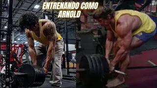 DOING ARNOLD'S BACK ROUTINE