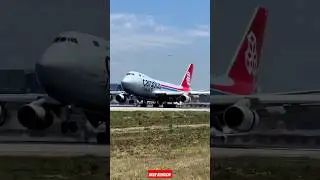 COOL Landing of Cargolux boeing 747👨&zwj;✈️