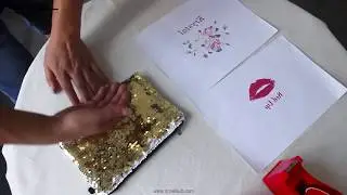 How To Print Sublimation Sequin Cosmetic Bag