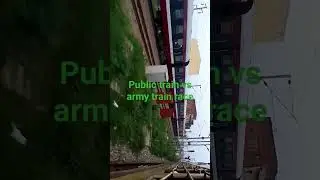 army train vs public train #armytrain #armylover #army #cisf #ssb #crpf #capf