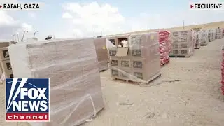 'PALLETS OF FOOD': A closer look inside Gaza aid site
