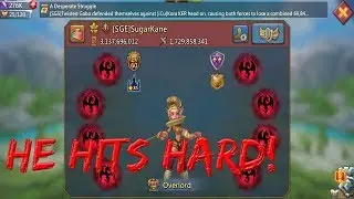 My trap got hit by SugarKane... Fully Maxed Account! - Lords Mobile