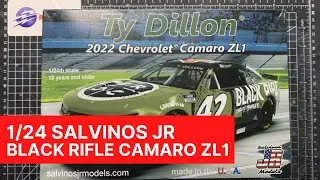 1/24 Salvinos Jr. Camaro ZL1 Black Rifle Coffee: A look inside the box