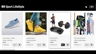 E-Commerce Website | Product of Sport site Using HTML & CSS