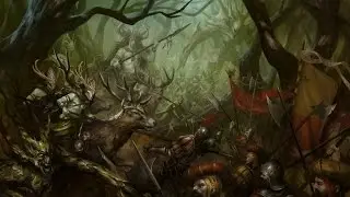 Call of Warhammer - Beginning of the End Times: Wood Elves vs Dark Elves  (Total War Warhammer Mod)