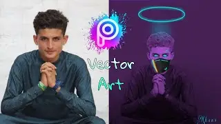Neon Glowing vector Art in PicsArt||Vector Art in PicsArt||Hameedkhano