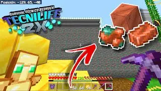 Miner&iacute;a de Cobre! 😛 | EP.56 | ☢️Tecnilife 2X☣️ | Survival T&eacute;cnico Bedrock 1.18