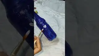 Bottle art by acrylic paint #art #artwork #bottleart #handmade #drawing #fun