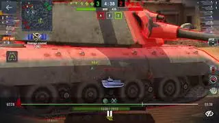 E50 M Ace tanker, 2438 Damage, 2 kills, 1203 base xp. Oasis Palms. Mastery. World of tanks blitz