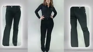Джинсы Клеш Черные 8971-1 (W28-33)