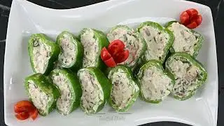 Легкие фаршированные перцы с творогом