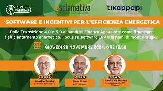 SOFTWARE E INCENTIVI PER L’EFFICIENZA ENERGETICA