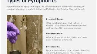 Pyrophoric and Air Sensitve Materials