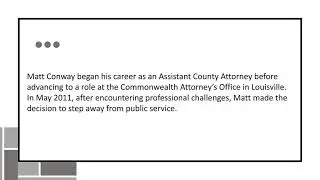 Matt Conway - A Limitless Growth Explorer - Louisville, Kentucky