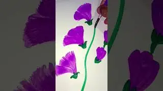 One stroke brush for beginners#watercoloursart#shortsvideos# shortsviral