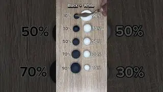 Black Vs White, Super Satisfying Color Mixing! #shorts #colormixing #clay #fyp #viralshorts