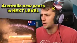 American reacts to STUNNING Sydney New Years Fireworks 2025