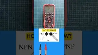 NPN or PNP transistor | how to identify using digital tester #tutorial