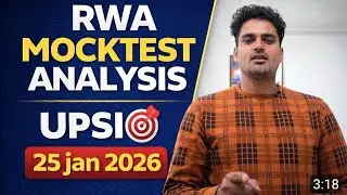 UPSI🎯 RWA✅️ mocktest analysis 28 January 2026