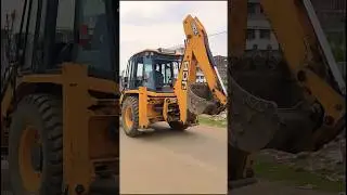 JCB 3DX Machine Road Running 💯👍💥🥰🔥🎉❤️ #automobile #jcb #funny #mahindra #tractor #reels #shorts