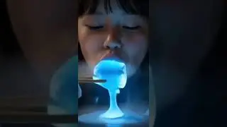 ASMR ice crystal eating #asmr #youtubeshorts #shorts #viral #trending #experiment #funny #food