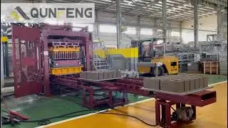 QUNFENG-QS1300 Hollow Block test Production line.