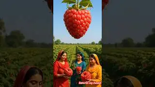 🍓 Hyper Realistic Tiny Ladies Making Raspberry Juice! 🧃✨