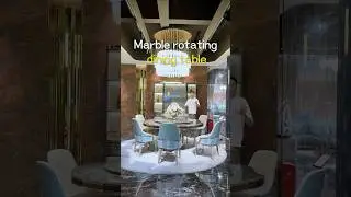 Marble rotating dining table. #table #furniture #home