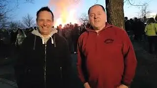 Osterfeuer L&uuml;rbke Interview zum Jubil&auml;um