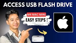 How To Access USB Flash Drive on M4 Mac Mini !