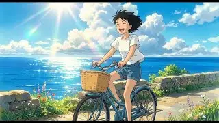 A Peaceful Summer by the Sea 🚲 Cooking, Net Fishing & Slow Living | Ghibli Core