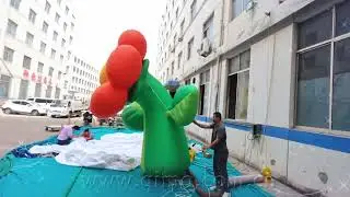 Inflatable Flowers Inflatable Flower With Led Lights Flower Sculpture for Decoration