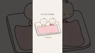 Me every morning #cute #animation #shorts