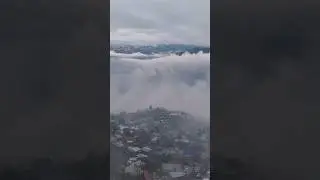 Beautiful view of Kashmir after snowfall ❄️ 🏔 🌨 #short#enjoy#azad Kashmir vlog