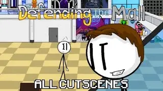 Defending the Mall - All Cutscenes (Henry Stickmin Fangame)