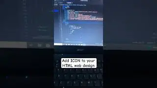 how to add icon to html #html #youtube #shorts