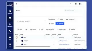 How to Delete Leads in Calsoft CRM from the Lead Details Page | Tutorial